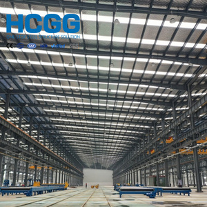 Entrepôt à ossature légère en acier à faible coût, bâtiment industriel PEB avec panneaux sandwich en laine <span class=keywords><strong>de</strong></span> roche et panneaux <span class=keywords><strong>de</strong></span> toiture en EPS - Product Image 4