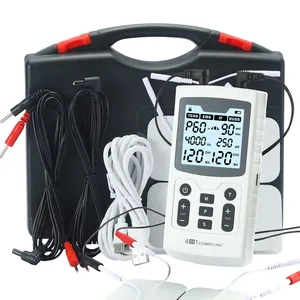 Estimulador muscular elétrico para fisioterapia, massageador corporal de dezenas unidades, 4000Hz, para alívio de dor nas costas e nas pernas, fisioterapia russa