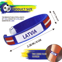 Bracelets tissés de Lettonie pour encourager les événements sportifs et produits dérivés