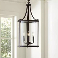 Lustres de luxe, lampes suspendues en fer et en verre, lampe suspendue 90-260V LED à intensité variable, lumière chaude/froide, garantie 1 an pour les mariages