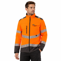 Vestes de sécurité pour ouvriers du bâtiment, polyester, imperméables, réfléchissantes, haute visibilité, vêtements de travail unisexes, uniformes, grandes tailles, manteaux pour hommes