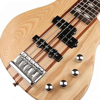 Guitare Basse Électrique 5 Cordes Personnalisée de Haute Qualité – Corps Solide avec Table en Frêne Manche en Érable – Instrument de Basse Solo de Niveau Professionnel