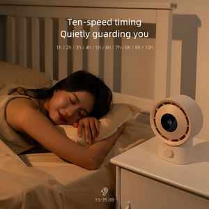 Quạt Bàn Turbo Bảng Fan Cho Phòng Ngủ Tốc Độ 100 Hiển Thị Kỹ Thuật Số Vô Bước Có Thể Điều Chỉnh Có Thể Sạc Lại Không Khí Quạt Lưu Thông Quạt Di Động - Product Image 5