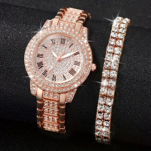 <span class=keywords><strong>Montre</strong></span> de luxe pour femme la plus vendue sur TikTok, entièrement sertie de diamants, cadran ciel étoilé, bracelet en acier, petit cadran, <span class=keywords><strong>montre</strong></span> coffret « Treasure Bowl » - Product Image 5