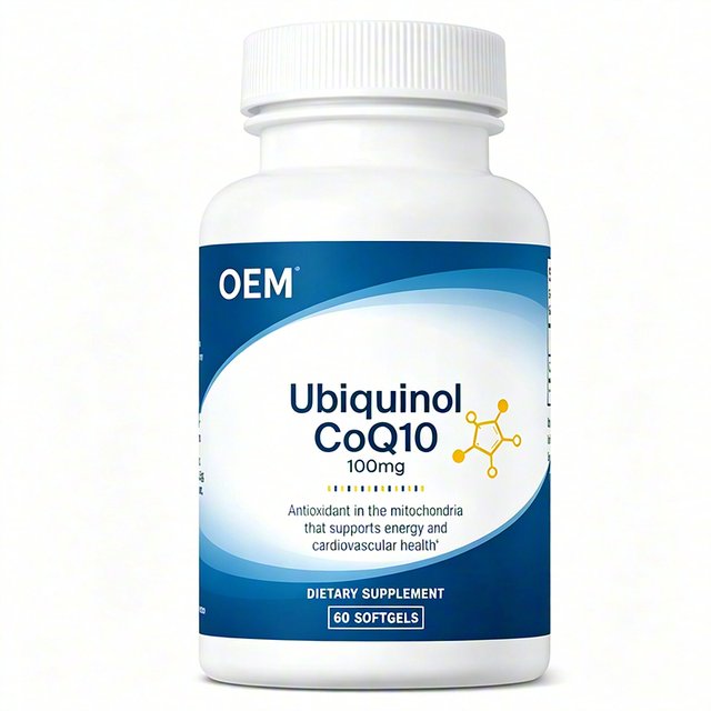 OEM Bulk 100mg Ubiquinol CoQ10 Pill High Absorption Formula Boost Cellular Energy Alleviate Work-Induced Fatigue Daily