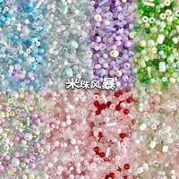 Perles de verre émaillées de styles variés pour la création de bracelets, colliers et sangles de téléphone DIY