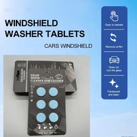 Tablettes nettoyantes pour essuie-glaces de voiture écologiques sans ammoniaque pour vitres et miroirs, nettoyage multi-surfaces sans traces