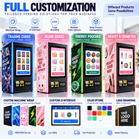 Distributeur de cartes à collectionner mural personnalisé avec logo personnalisé, interface utilisateur et revêtement de la machine