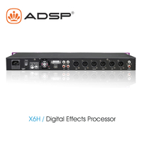 Profesyonel X5/X6 Stereo ses KTV ev Karaoke ses işlemcisi optimum ses kalitesi için güç amplifikatörü