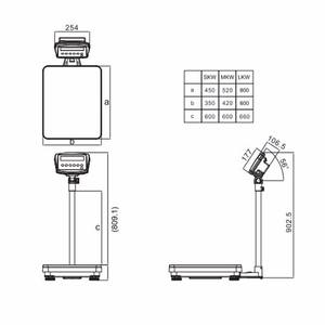 <span class=keywords><strong>TCS</strong></span> skala <span class=keywords><strong>Platform</strong></span> elektronik, timbangan bangku plastik ABS kapasitas 30kg 60kg 150kg dengan indikator KW tampilan LED OEM dapat disesuaikan - Product Image 6