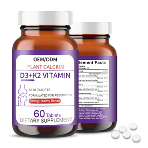 Cao cấp MK7 chế độ ăn uống bổ sung 10000iu canxi magiê Kẽm Vitamin D3 Máy tính bảng cho xương răng cơ bắp miễn dịch hỗ trợ sức khỏe - Product Image 1