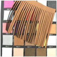 Frange en microfibre suédée colorée de taille personnalisable pour accessoires décoratifs de rideaux, téléphones portables et vêtements