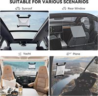Starlink Mini Saugnapf-Halterungskit Anti-Vibration Ohne Bohren Kompatibel mit Schiebedach Windschutzscheibe Armaturenbrett Boot Fenster Tragbar