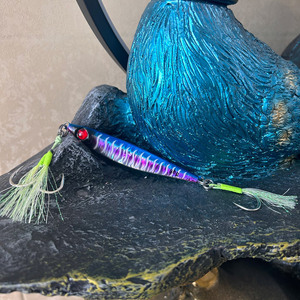 เหยื่อตกปลาทะเลแบบจิ๊ก เหยื่อเหล็กแผ่น สำหรับปลาแมคเคอเรลสเปน ตัวเบ็ดลวดเหล็กเรืองแสงในที่มืด ตกปลาแบบสั่นเร็ว ตกปลาจากเรือ - Product Image 2