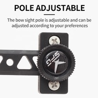Visée à point unique STARCN pour arc classique, visée réglable en T pour tir à l'arc sur cible, accessoires d'arc légers et durables