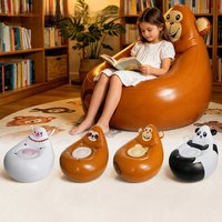 Canapé gonflable pour enfants, canapé gonflable portable pour enfants, fauteuil moelleux pour salle de jeux, camping, cadeau d'anniversaire, pique-nique