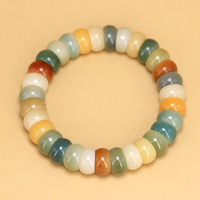 Bracelet en racine de Bodhi multicolore style bol et cordon