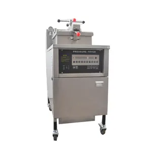 YXY-25D E Commercial Gas Pressure Fryer Digital Menu Panel Chicken Fryers Built-in Oil Filter System Oil Pump