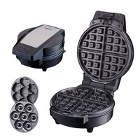 Machine à gaufres premium pour le petit-déjeuner, chauffage uniforme, protection anti-surchauffe, appareil à préparer des aliments légers, grille-pain pour la cuisine