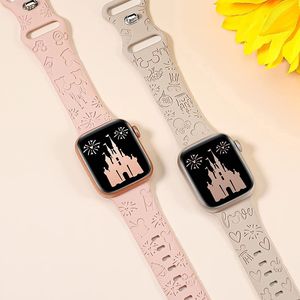 Bracelet de montre en silicone gravé sur mesure pour <span class=keywords><strong>Apple</strong></span> <span class=keywords><strong>Watch</strong></span> nouveau bracelet de montre en caoutchouc de sport pour iwatch 49mm bracelet vente en gros - Product Image 6