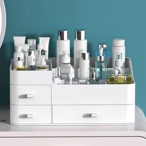 Inthetrend Multi-color Square PP Plastic Modern Eco-Friendly Large Capacity Home Cosmetic Makeup Organizer with <b>Drawers</b> - Product Image 1