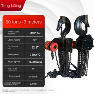 50 tấn trọng tải lớn thép Palăng điện Hướng dẫn sử dụng chuỗi nâng bể dầu cho kho xưởng Tuân thủ tiêu chuẩn quốc gia - Product Image 2