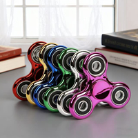 2026 Mainan Fidget Spinner Warna-Warni Terlaris Dua Warna Gradasi untuk Anak-Anak, Pereda Stres, Mainan Gyro Berputar Grosir