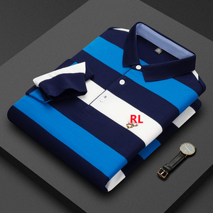 <span class=keywords><strong>Polo</strong></span> a Maniche Lunghe da <span class=keywords><strong>Uomo</strong></span> in Cotone 100% di Alta Qualità con Ricamo RL, Casual Business # RL - Product Image 3