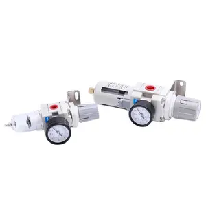 Traitement de source pneumatique série AW trois unités de pression réglable Type de vidange manuelle Régulateur de filtre à air pneumatique
