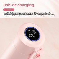 Botol termos Stainless Steel 400ml, tampilan suhu LED, pengingat cerdas Modern minum langsung untuk olahraga luar ruangan