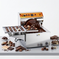 Machine à tempérer et à faire fondre le chocolat avec table vibrante intégrée, machine à tremper le chocolat