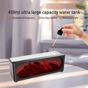 Aroma Essential Oil Fireplace <strong>Diffuser</strong> with RGB LED Colorful Flame Plastic Cabinet <strong>Speaker</strong> Remote Control for Home Decoration - Product Image 3