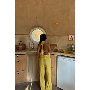 ชุดเซ็ตผู้หญิงสีเหลือง Lorenza ชุดทีมสุดหรู - Product Image 1