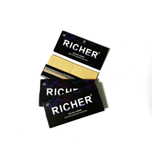 Cuaderno de Papel para Liar con Cierre Magnético, OEM, Goma Arábiga Natural, Puntas de Filtro Sin Blanquear para Fumar - Product Image 3