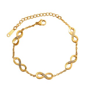 Pulsera Infinito Personalizada Chapada en Oro de 18k Resoul, Juego de Joyería Resistente al Deslustre e Impermeable, Accesorios de Moda para Mujer - Product Image 4