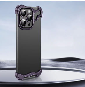 Funda de teléfono móvil sin montura de Metal para Iphone 13 14 15 Pro Max Plus aluminio Alien aleación de titanio parachoques teléfono contraportada Shell - Product Image 1