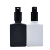 Flacons de parfum vides personnalisés bon marché de 15 ml, 30 ml, 50 ml, couleurs rectangulaires, flacons de parfum en verre avec bouchon pulvérisateur pour 100 ml