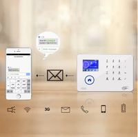 Système d'alarme de sécurité portable 4G/WiFi double réseau 2,4 pouces avec batterie intégrée, contrôle par SMS et application, résistant à l'eau, sans fil 433 MHz
