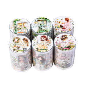 1 rollo <span class=keywords><strong>de</strong></span> cinta <span class=keywords><strong>de</strong></span> paisajismo para jardín, <span class=keywords><strong>serie</strong></span> <span class=keywords><strong>de</strong></span> tiempo <span class=keywords><strong>de</strong></span> primavera, decoración <span class=keywords><strong>de</strong></span> personajes, pegatinas <span class=keywords><strong>de</strong></span> respaldo para mascotas - Product Image 5