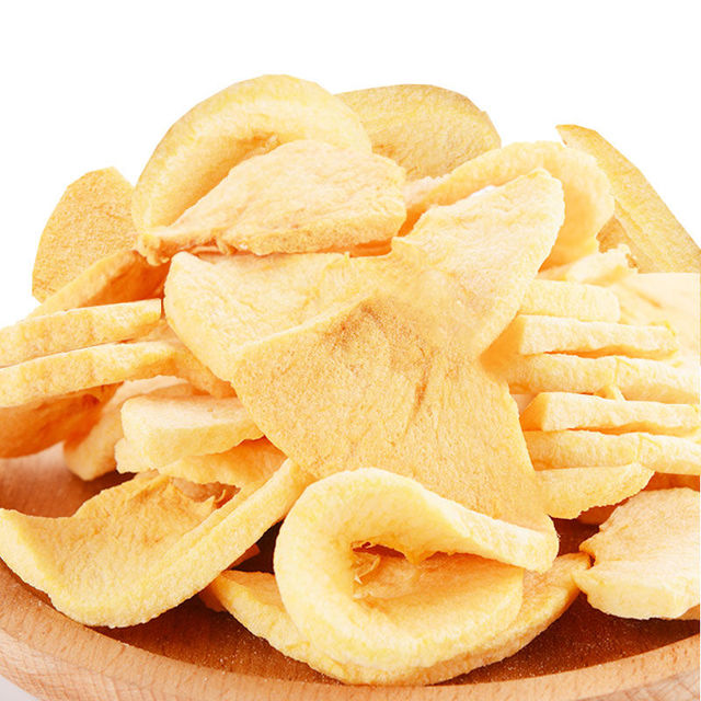 China Supplier FD Freeze Dried Sweet Apple Crispy Dry Fruit Snack Bulk Vacuum Pack