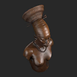 Statue de femme en Bronze, Statue de femme noire, - Product Image 3