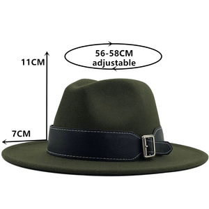 2022 autunno inverno lana <span class=keywords><strong>uomo</strong></span> fedora delle donne <span class=keywords><strong>cappello</strong></span> di feltro signore sombrero jazz maschio <span class=keywords><strong>bombetta</strong></span> <span class=keywords><strong>cappello</strong></span> all'aperto vintage top cappelli di grandi dimensioni - Product Image 2