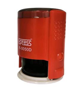 Machine à tamponner la date Express R-0050D en plastique ABS, grande taille, ronde, auto-encreur, 50 mm, pour bureau, avec logo personnalisé, tampon encreur en caoutchouc - Product Image 6