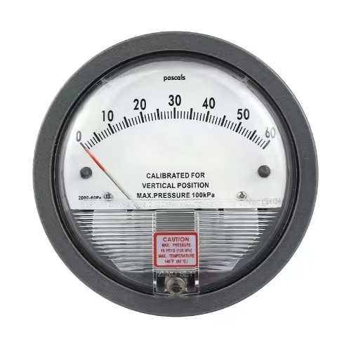 High-Grade Digital Micro Pressure Gauge Differential Pressure Gauge Adjustable Air Aluminium Case 120mm Size Used in Laboratory