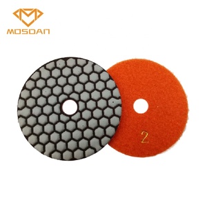 100 мм 4 дюйма мраморный гранитный камень 5 шагов сухие смолы соты полировальные колодки - Product Image 4