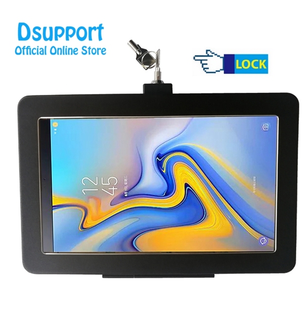 Anti-Theft Display Stand for SAMSUNG TAB a 10.5 Secure Wall Mount with Security Lock for Tablet PC Aluminum Alloy