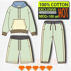 1800 Gsm Sudaderas Con Felpa Por Dentro Crewneck 480 520 Gsm Sweat 500gsm Sweats à capuche personnalisés - Product Image 1