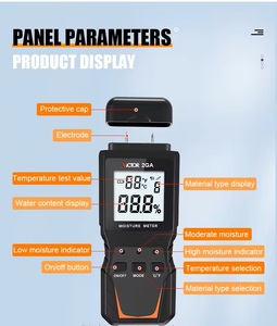VICTOR 2GA Portable Digital Wood Moisture <b>Meter</b>, High Precision Timber <b>Humidity</b> Detector Wood Moisture Tester - Product Image 6