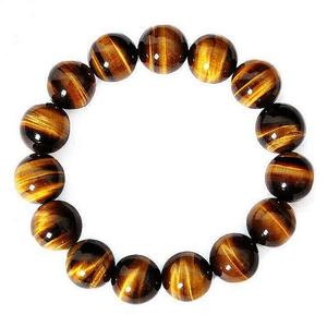 Bracelet en pierre naturelle avec breloque Pixiu en œil de tigre, Fengshui, perles, ST314 - Product Image 1