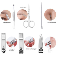 Kit Profesional de 19 Piezas para el Cuidado de las Uñas, para Hombres y Mujeres, Set de Manicura y Pedicura con Estuche de Viaje de Lujo